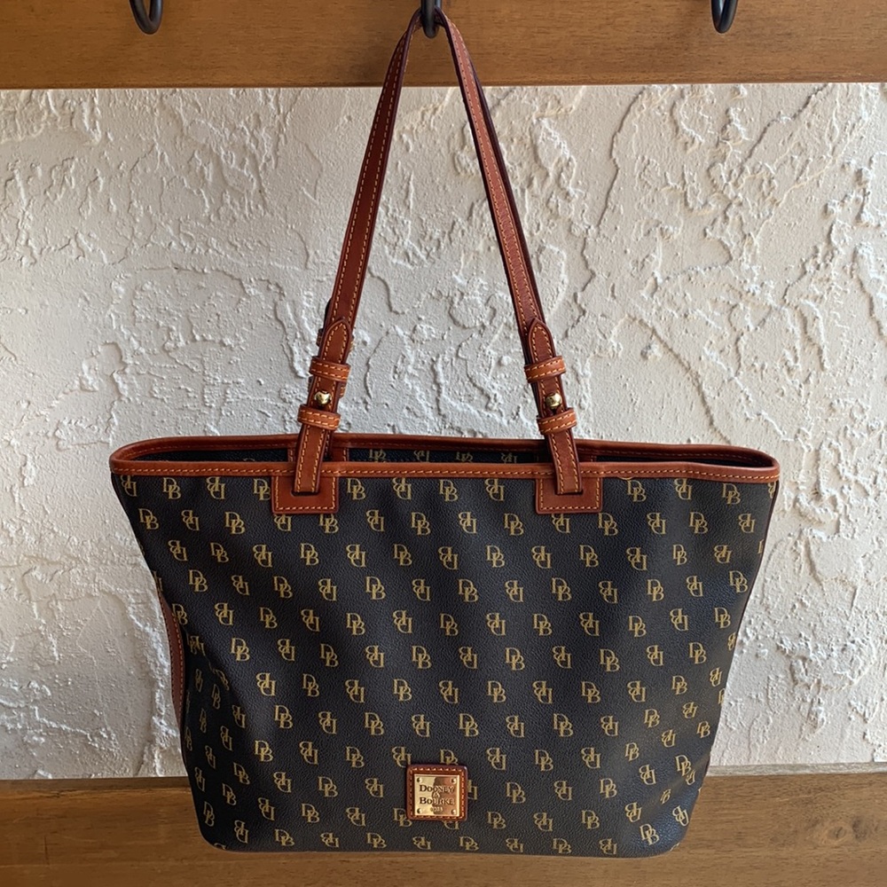 Dooney & Bourke Black and Brown Tote